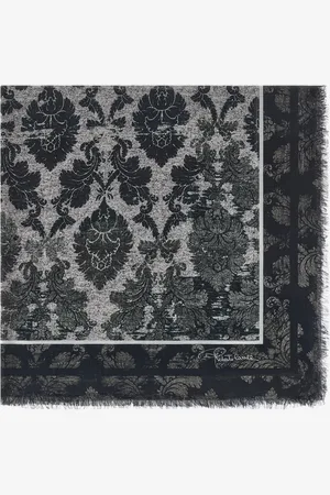 Roberto Cavalli Shawl With Brocade Print - Male Scarves & Silks Unica
