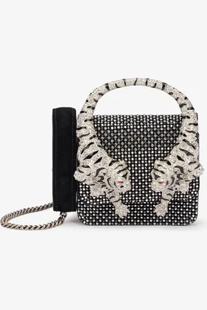 Roberto Cavalli Roar Phone Case With Sequins And Tigers - Female Mini Bags Unica