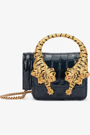 Roberto Cavalli Crocodile-effect Roar Phone Case - Female Mini Bags Unica