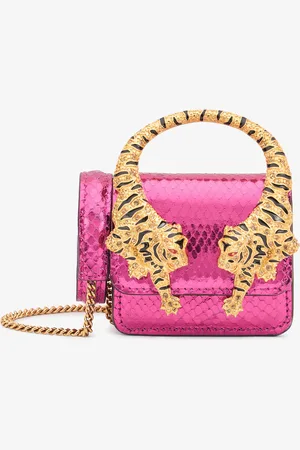 Roberto Cavalli Snake-effect Roar Phone Case - Female Mini Bags Unica