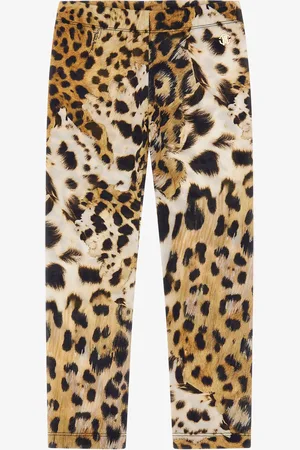 Roberto Cavalli Leopard-print Trousers - Female Ready To Wear 12a