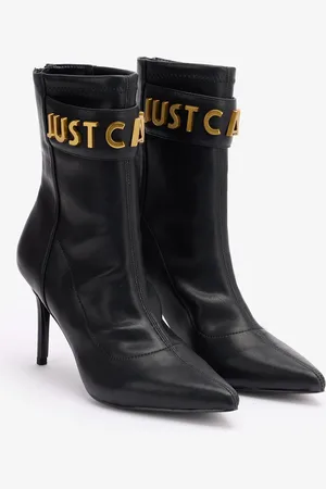 Roberto Cavalli Boots With Lettering - Female Boots 36