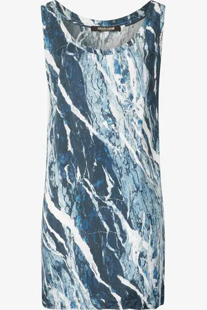 Roberto Cavalli Silk Mini Dress With Marble Print - Female Dresses 40