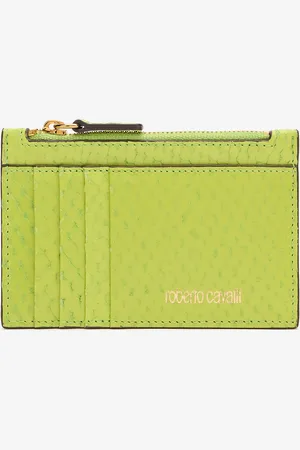 Roberto Cavalli Snake Scale-effect Coin Purse - Female Small Leather Goods Unica