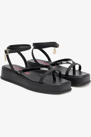 Roberto Cavalli Flip-flop Sandals With Platform And Strap - Female Shoes 39