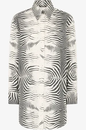 Roberto Cavalli Zebra-print Long Shirt - Female Dresses 38