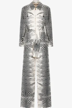 Roberto Cavalli Zebra-print Jumpsuit - Female Dresses 38