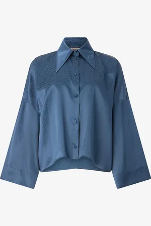 Roberto Cavalli Silk Shirt With Snake-effect Pattern - Female Silk Shirts 38