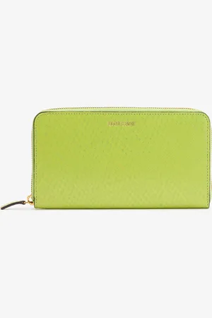 Roberto Cavalli Snake-effect Wallet With Logo - Female Small Leather Goods Unica