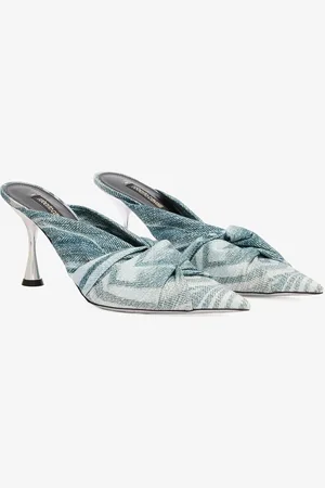 Roberto Cavalli Mules With Knotted Detail - Female Slides & Mules 38