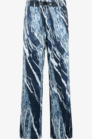 Roberto Cavalli Marble-print Sports Pants - Male Trousers & Shorts S