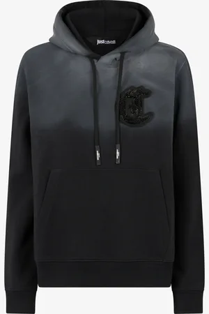 Roberto Cavalli Hooded Sweatshirt With Jc Monogram - Female Ready To Wear S