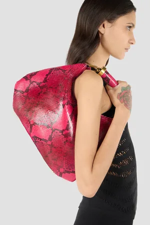 Roberto Cavalli Python-print Hobo Bag - Female Shoulder Bags Unica
