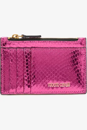 Roberto Cavalli Coin Purse With Snake Print - Female Small Leather Goods Unica