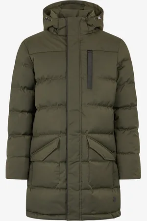 Roberto Cavalli Green Padded Parka - Male Coats & Jackets S