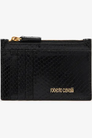 Roberto Cavalli Snake Print Coin Purse - Female Small Leather Goods Unica