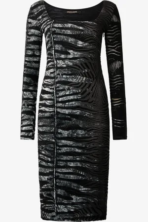 Roberto Cavalli Dress With Tiger Skin And Zebra Motif - Female Dresses 40
