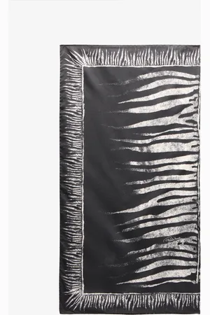 Roberto Cavalli Silk Scarf With Zebra Print - Female Scarves & Silks Unica