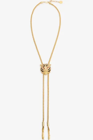 Roberto Cavalli Necklace With Nappa Pendants And Tiger Head - Female Fashion Jewelry 12