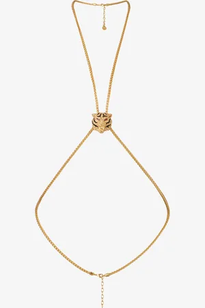 Roberto Cavalli Necklace With Tiger Head - Female Fashion Jewelry Unica