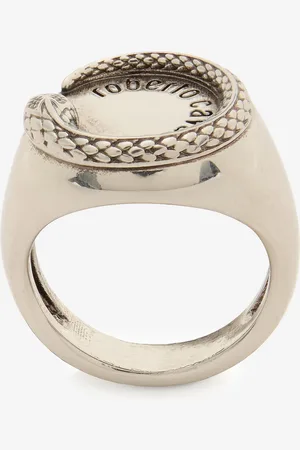 Roberto Cavalli Snake Ring With Logo - Male Fashion Jewelry 20