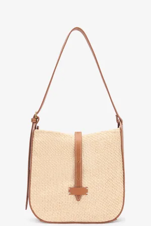 Roberto Cavalli Beige Woven Medium Shoulder Bag - Female Shoulder Bags Unica