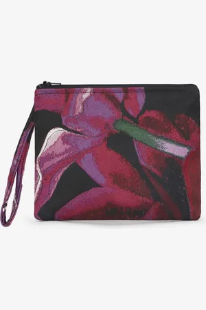 Roberto Cavalli Clutch With Floral Pattern - Pochette Unica