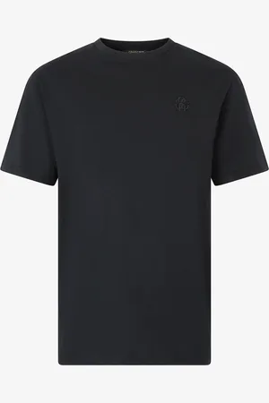 Roberto Cavalli T-shirt With Rc Monogram And Logo Embroidery - Male T-shirts And Polos S