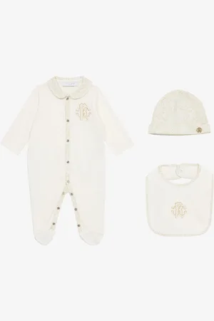 Roberto Cavalli Cheetah-print Hat, Bib And Romper Suit Set - Ready To Wear 03m