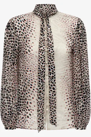 Roberto Cavalli Shark Print Shirt - Female Blouses & Tops 40