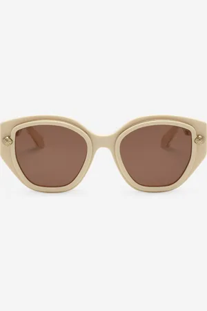 Roberto Cavalli Wide And Feminine Front Sunglasses With Double Ring Decoration - Female Sunglasses Unica