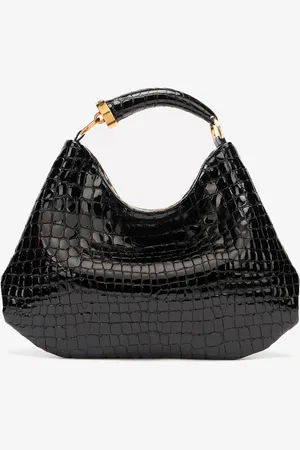 Roberto Cavalli Crocodile-print Hobo Bag - Female Shoulder Bags Unica