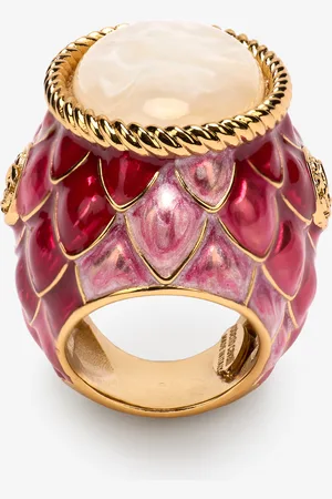 Roberto Cavalli Cocktail Ring With Scales And Gem - Female Fashion Jewelry 12