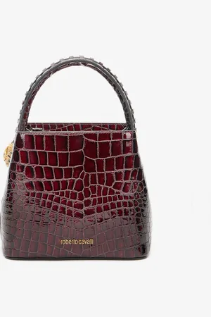 Roberto Cavalli Crocodile-effect Roar Bag - Female Top Handle Unica