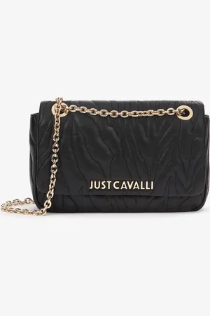 Roberto Cavalli Top-stitched Clutch Bag With Shoulder Strap - Female Bags Unica