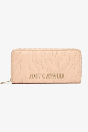 Roberto Cavalli Top-stitched Wallet With Logo - Female Accessories Unica