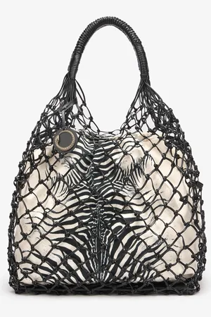 Roberto Cavalli Bag With Mesh And Mini Zebra Print - Female Shopping Bags Unica
