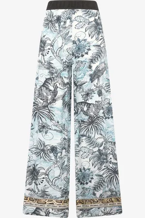 Roberto Cavalli Printed Palazzo Pants - Female Clothing 40