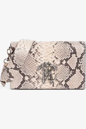 Roberto Cavalli Snakeskin-print Leather Shoulder Bag - Female Shoulder Bags Unica