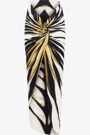 Roberto Cavalli Ray Of Print Sarong - Female Beachwear Xs