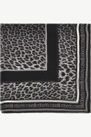 Roberto Cavalli Shawl With Giaguaro Heritage Print - Female Scarves & Silks Unica
