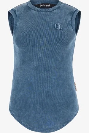 Roberto Cavalli Tank Top With Jc Monogram - Female Clothing S