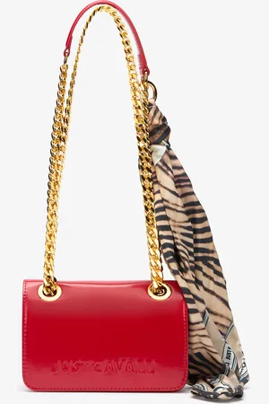 Roberto Cavalli Bag With Chain Handles And Scarf - Female Bags Unica