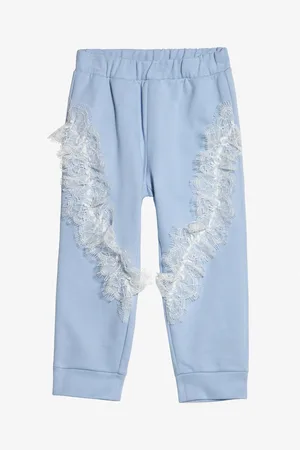 Roberto Cavalli Sports Pants With Lace Ruches - Female Ready To Wear 06m
