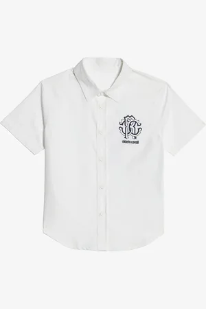 Roberto Cavalli Shirt With Rc Monogram And Logo - Male Ready To Wear 06m