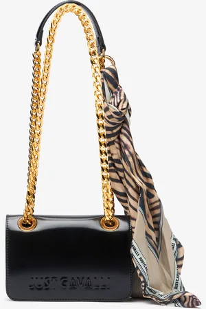 Roberto Cavalli Bag With Chain Handles And Scarf - Female Bags Unica