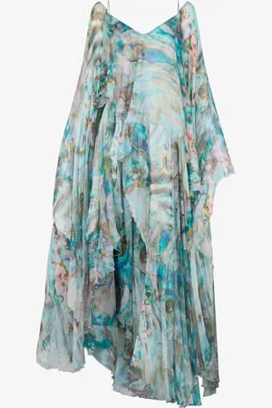 Roberto Cavalli Mermaid Print Long Dress - Female Dresses 42