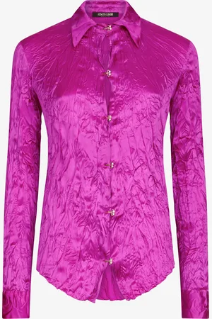 Roberto Cavalli Solid Color Structured Shirt - Female Blouses & Tops 40