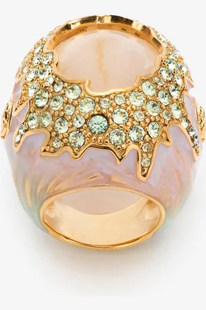 Roberto Cavalli Cocktail Ring With Gem And Crystals - Female Fashion Jewelry 12