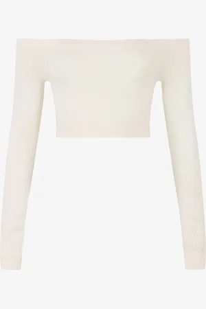 Roberto Cavalli Open-shoulder Crop Top - Female Blouses & Tops Unica